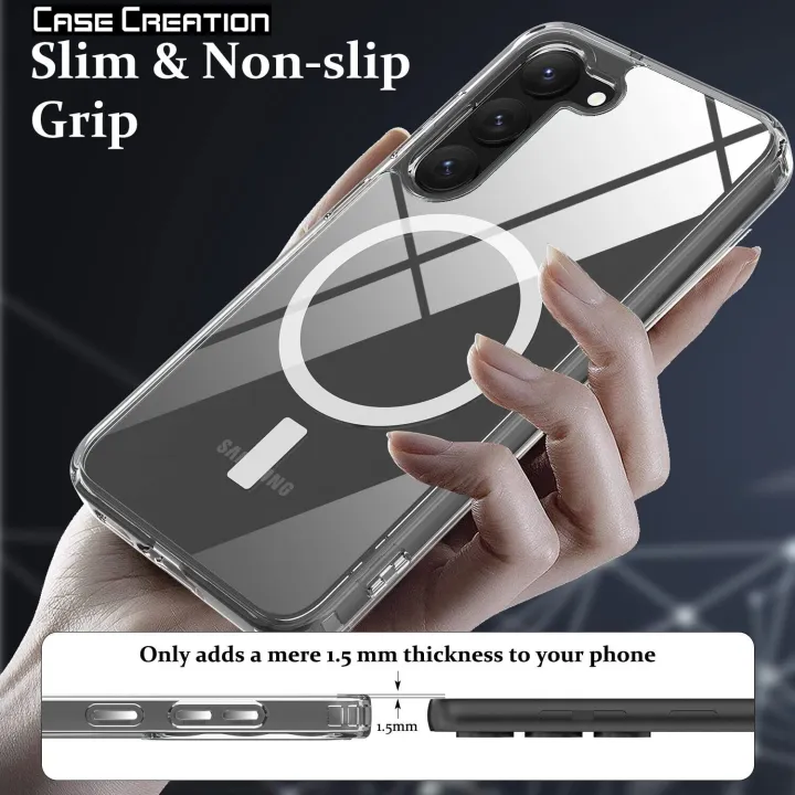 Samsung%20Galaxy%20S21%20Plus%20(S21+)%20MagSafe%20Compatible%20Shockproof%20Transparent%20Slim%20Fit%20Wireless%20Charging%20supported%20Frosted%20Border%20Phone%20Back%20Case%20Mobile%20Cover-E_Store%20-%20Image%204