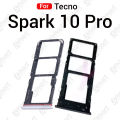 For Tecno Spark 10 Pro Sim Tray Micro SD Card Slot with Sim Ejector Pin Replacement Parts. 