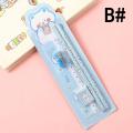 5Pcs Cute Cartoon Pencil Set Sharpener Eraser Ruler Gift for Kids School Office Writing Supplies Stationery.