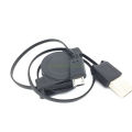 Retractable Micro USB Data Sync Charger Cable for Htc Magic G2 Legend G6 Hero G3 200 S510B G20 Rhyme X715E G22 Amaze 4G T9188. 