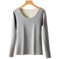 Autumn and Winter Dralon Seamless Thermal Underwear Women's Suit Thickened Double-Sided Brushed Heating Long Sleeve Underwear Long Johns.