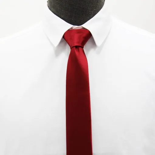 Black New Mens Solid Color Ties
