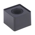 1Pc Microphone Flag Station Square Shaped Interview KTV Mic Station Cube Interview Box ABS Prop Stand News Reporter Injection. 