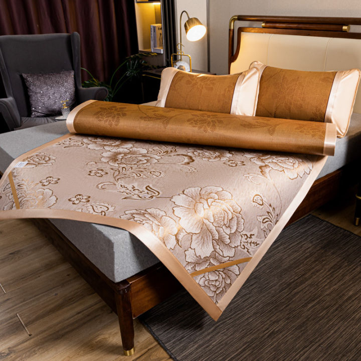 summer%20natural%20rattan%20mat%20bedding%20air%20conditioner%20foldable%20ice%20silk%20jacquard%20wormwood%20cool%20mat%20student%20dormitory%20wholesale%20-%20Image%203