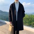 LAPPSTER Men Korean Fashion Winter Jacket Coats 2021 Wool Coat Mens Oversized Harajuku Overcoat Male Japanese Streetwear Jackets.