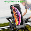 Universal Waterproof Bicycle Phone Holder Bike Motorcycle Handlebar Mobile Phone Stand Mount Waterproof Cell Phone Bracket Case. 