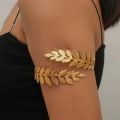 Alloy Spiral Armband Swirl Upper Arm Cuff Armlet Bangle Bracelet Egyptian Costume Accessory for Women Gold Silver Color. 