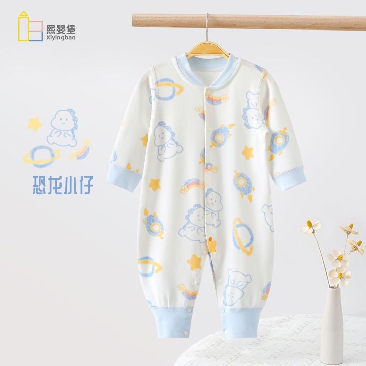 Baby's%20Four%20Seasons%20pure%20cotton%20long%20sleeved%20jumpsuit,%20crawling%20suit%20for%20newborns,%20baby%20clothes,%20spring%20and%20autumn%20styles,%20antibacterial%20-%20Image%206