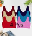 4 Pieces Semis Bra Genji For Womens And Girls. 