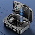 Tinzzi Bluetooth Headphones-True Wireless Earbuds TWS Deep Bass Loud Voice Call Over Ear Headset with Microphone LED Display Bluetooth Earphone.