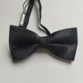 Bow tie - Readymade Clasp Classic Bowtie Plain Black Smooth Formal Tuxedo Bow Tie. 
