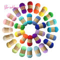 BRISTLEGRASS Acrylic Crochet Wool Yarn 50g Pom-poms Milk Cotton Hand Knitting Threads Baby Sweater Scarf Fabric Needlework Craft.