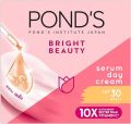 POND'S Bright Beauty face cream for brighter, glowing skin, Brightening day cream with SPF30, vitamin B3 (niacinamide), vitamin E and glycerin - 50g. 