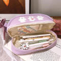 Kawaii Pencil Case Hard- Cute Large Capacity Pencil Box Portable Pencil Pouch for School Supplies Office Stationery Kids Gift Pretty Design Desk Accessory.