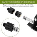 4 Pcs Mic Thread Adapter 5/8 Female to 3/8 Male and 3/8 Female to 5/8 Male Screw Adapter Thread for Mic Stand Mount. 