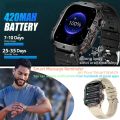 Synwoo Square Smartwatch – Touch Call and Text, Heart/Sleep Tracking, 100+ Sports Modes, 30m Waterproof, iOS/Android Compatible. 
