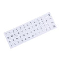 English Keyboard Replacement Stickers White on Black Any PC Computer Laptop. 
