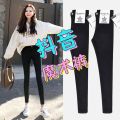 Black Leggings Women's Pants Outer Wear Spring and Autumn Thin Pencil Tappered New High Waist Slimming All-Matching Magic Pants. 