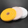10Pcs 6 Inch Buffing Polishing Wheels for Bench Grinder with Polishing Compounds Kit, White and Yellow.