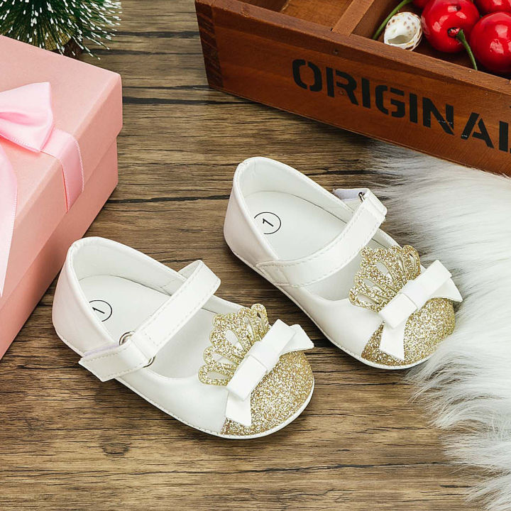 Cross-border%20new%20fashion%20sequins%20crown%20princess%20shoes%20ladies%20children's%20shoes%20anti-slip%20soft%20soled%20toddler%20shoes%20baby%20shoes%20baby%20-%20Image%203