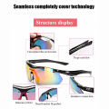 Geepact Bicycle Sunglasses Cycling Sunglasses for Men Women Cycling Riding Running Glasses with 3 Interchangeable Lenses.