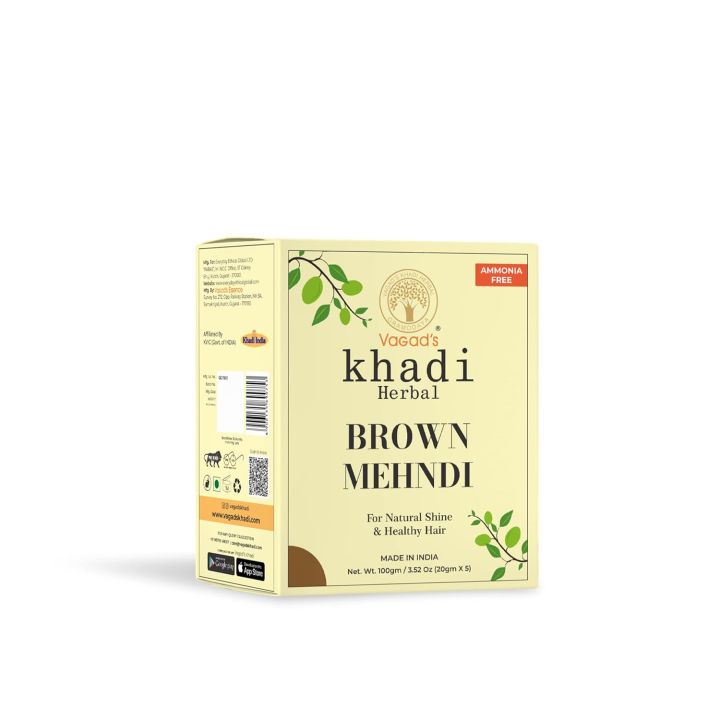 Vagad's%20%20Khadi%20Pure%20Natural%20Brown%20Mehndi%20-100%20gram%20-%20Image%204
