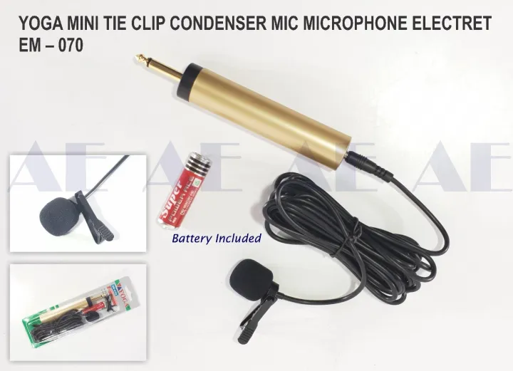YOGA%20EM-070%20Mini%20Tie%20Clip%20Condensor%20Microphone%20-%20Image%204