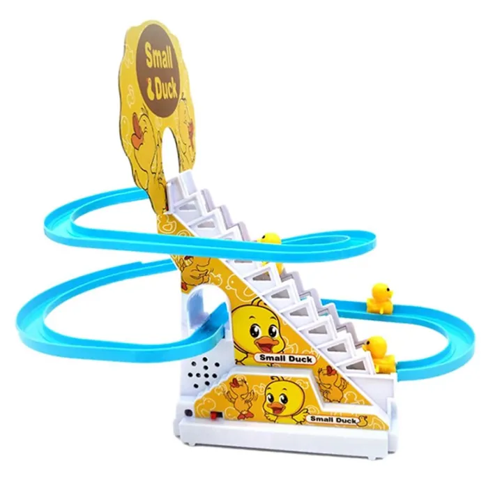 Duck%20Slide%20Toy%20Set,%20Funny%20Automatic%20Stair-Climbing%20Ducklings%20Cartoon%20Race%20Track%20Set%20with%20Lights%20and%20Music%20(Duck)%20-%20Baby%20Toys%20-%20Image%205
