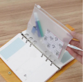 1/10Pcs A5 A6 A7 Transparent File Holder Notebook 6 Hole Loose Leaf Pouch DIY Document Bag Binder Rings PVC Storage Binding Folder.