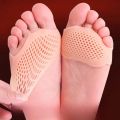 1pair Silicone Metatarsal Pads Toe Separator Pain Relief Foot Pads Orthotics Foot Massage Insoles Forefoot Socks Foot Care Tool.