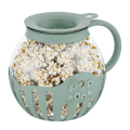 Popcorn Maker Microwave Snack Popcorn Air Poppers 2.25 Quart Popcorn Bowl Borosilicate Kitchen Accessories,Green. 