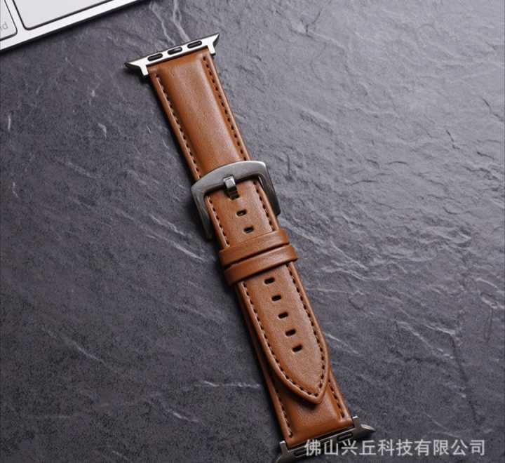 Leather%20with%20Silicone%20Strap%20Band%20for%20Apple%20Watch%2042/49mm%20-%20Image%204