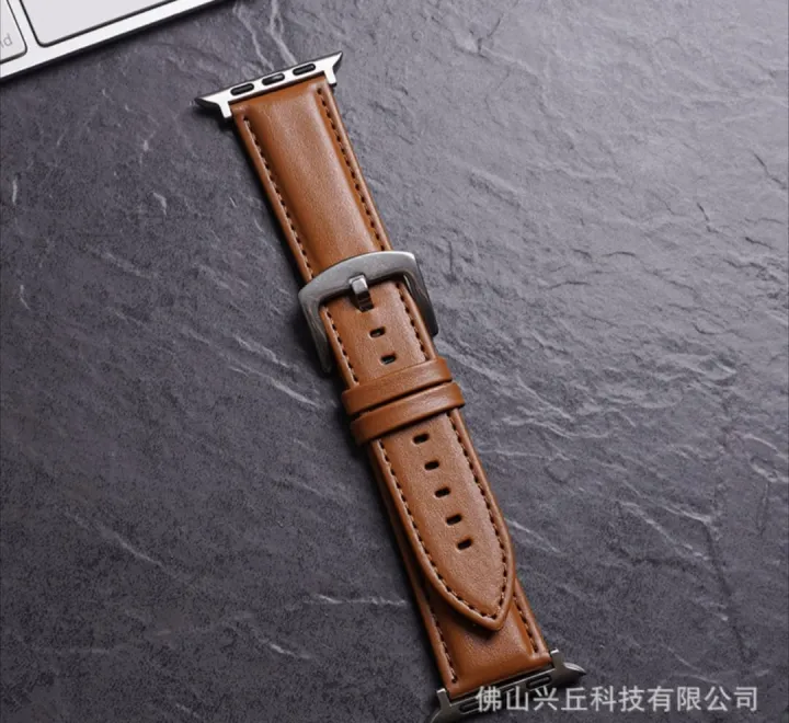 Leather%20with%20Silicone%20Strap%20Band%20for%20Apple%20Watch%2042/49mm%20-%20Image%202