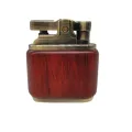 Press Ejection Nine-Door Grinding Wheel Ebony Kerosene Lighter Domestic Nostalgic Creative Vintage Gift Personality for Boyfriend. 