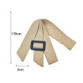 Women Trench Coat Belt Adjustable Buckle Fitted Long Waist Strap Women Casual Overcoat Wide Waist Belt Clothes Ornament.
