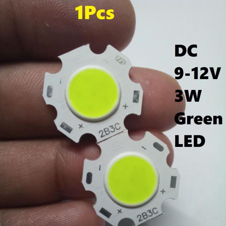 Green 3W LED Light SMD Chip DC 9-12V 2B3C With Metal Plate Heatsink Heat Sink Aluminum Base 20mm PCB DIY Lighting