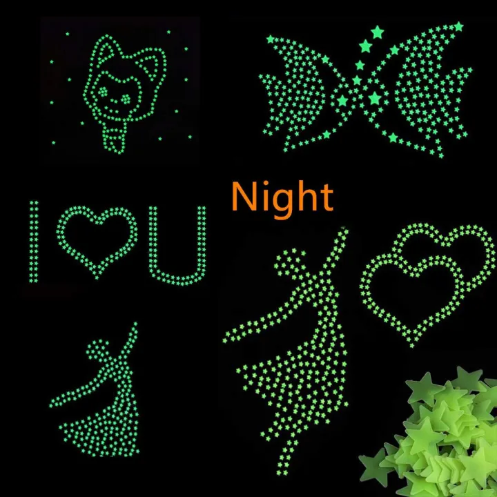 20pcs/bag%203cm%20Glow%20In%20The%20Dark%20Luminous%20Star%20Stickers%20Halloween%20Decorations%20for%20Home%20Toy%20PVC%20Stickers%20for%20Kids%20Roo%20-%20Sustainable%20Option%20-%20Image%203