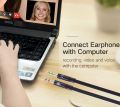 Headset Splitter Cable for PC 3.5mm Jack Headphones Adapter Convertors for PC 3.5mm Female with Headphone/Microphone Transform to 2 Dual 3.5mm Male for Computer Y Splitter Audio. 