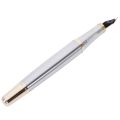 Jinhao 250 Frosted White Gold Fountain Pen M Nib Fountain Pen.