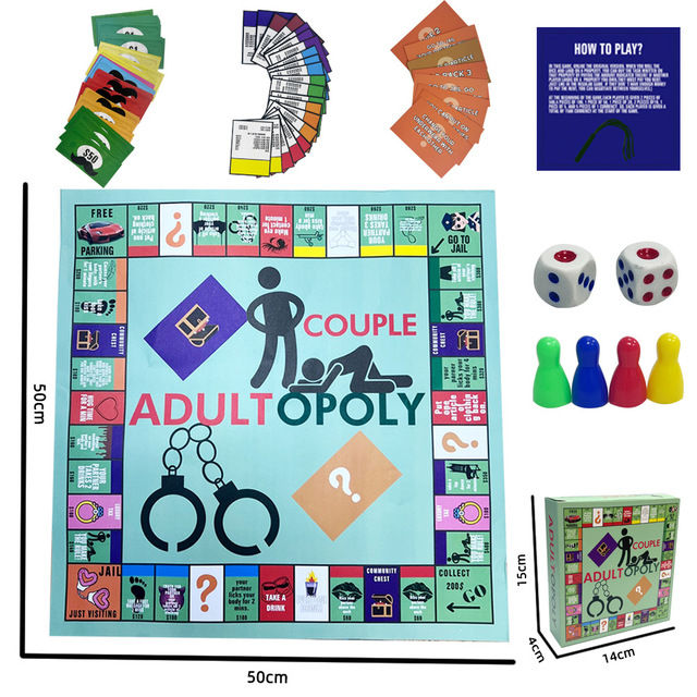 Adult Couple Game Night Monopoly games, board games, game collection Fun Interactive Relationship Card Game Conversation Cards
