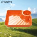 Dumpling Plate Dumpling Plate with Sauce Dish Design Versatile Easy to Clean Snacks Desserts Sushi Tray Kitchen Tableware Dumpling Party Accessory. 