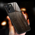 Vantime for Infinix Note 12 G96 solid color wood grain back cover case.