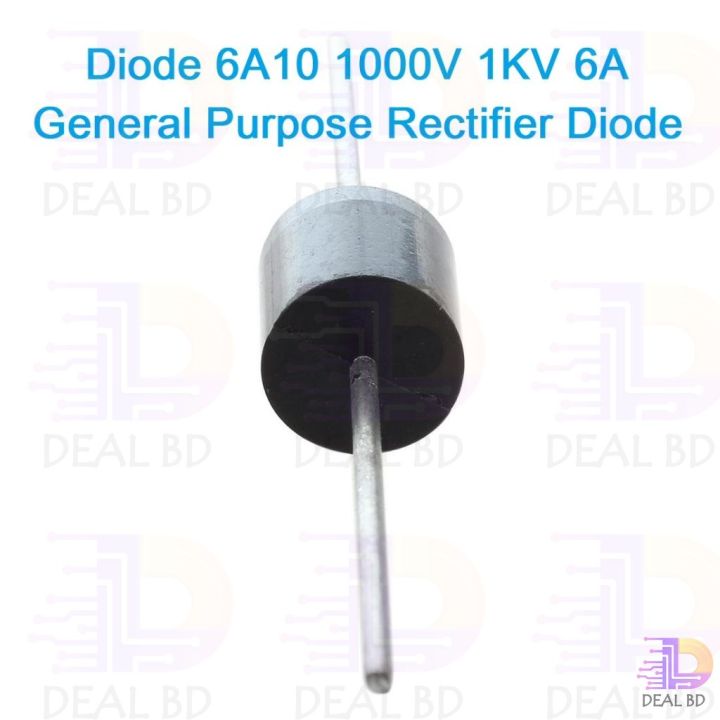 10Pcs-%20Diode%206A10%201000V%201KV%206A%20General%20Purpose%20Rectifier%20Axial%20Diode%206A10%20Silicon%20Junction%20Diode%20R-6%20Package%20-%20Image%203