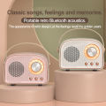 DW21 Bluetooth Speaker Classical Retro Music Player Sound Stereo Portable Decoration Mini Home Speaker Travel Music Player. 