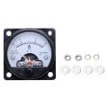AC 0-3A Round Analog Panel Meter Current Measuring Ammeter Gauge Black.