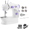 Mini Electric Handheld Sewing Machine with Dual Speed Adjustment. 