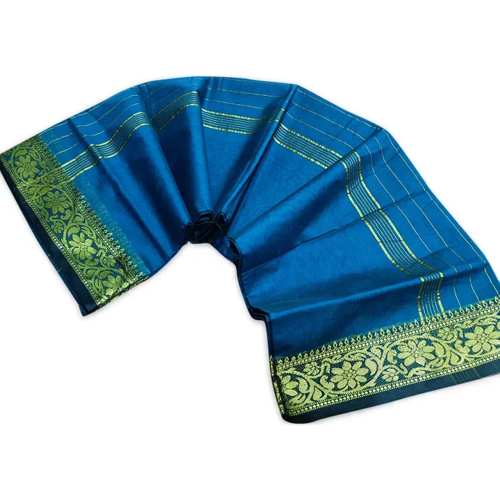 Traditional%20Teal%20Half%20Silk%20Mayabika%20Saree%20-%20Experience%20the%20Rich%20Heritage%20of%20Handcrafted%20Artistry%20-%20-%20Image%203