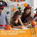12 Piece Halloween Witch Broom Pencil Colorful Witch Broom Pens Wood Witch Broom Pencil. 