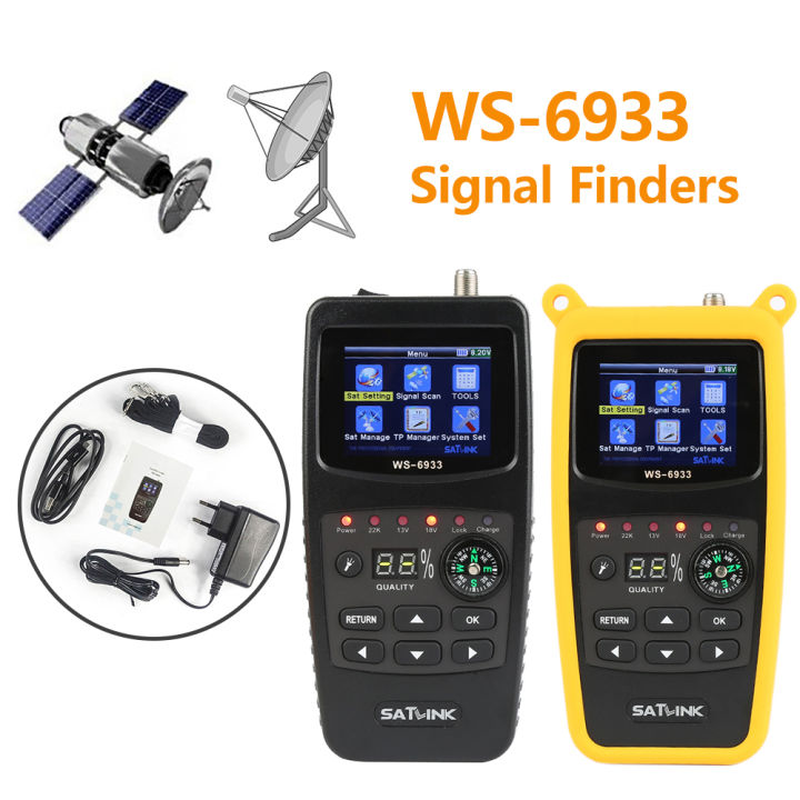 Satlink WS-6933 DVB-S2 Band Satellite Finder Meter with 2.1 Inch LCD Display Portable high quality
