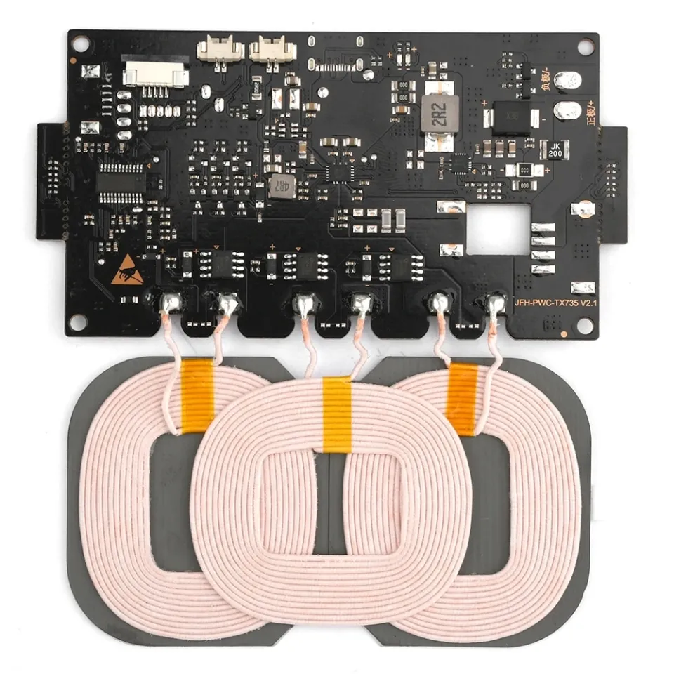 20W Type-C Qi Wireless Charger Transmitter Module Circuit Board with Coil  5V 9V 12V For DIY Car Outdoor Power Supply